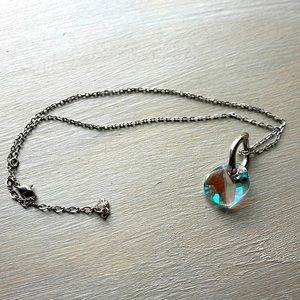 Swarovski large iridescent crystal necklace.
